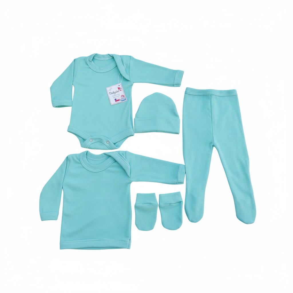 Ajuar Completo 18 Piezas Estampado para Recién Nacido – Suavidad, Color y Protección desde el Primer Día